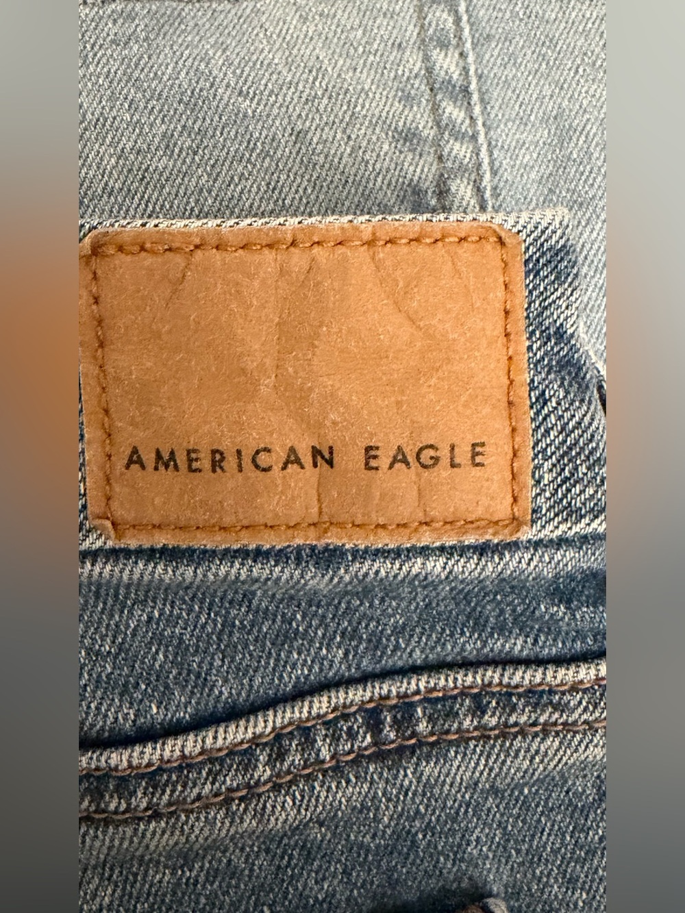 American Eagle Outfitters Men's Light Blue Straight-Leg Jeans - Picture 3 of 5